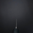 Gyuto White Steel #2 Tsuchime Dark Blue Urushi Handle 180mm (7”)-[Musashi]-[Japanese-Kitchen-Knives]