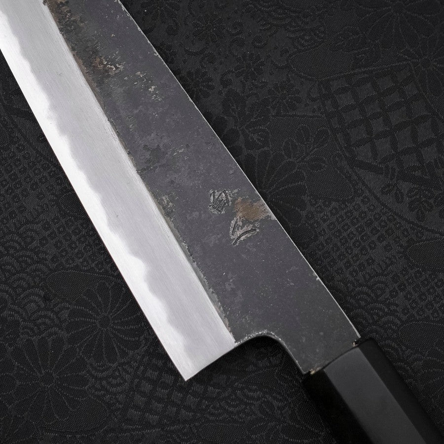 Gyuto White steel #2 Kurouchi Chokin Dragon Buffalo Ebony
