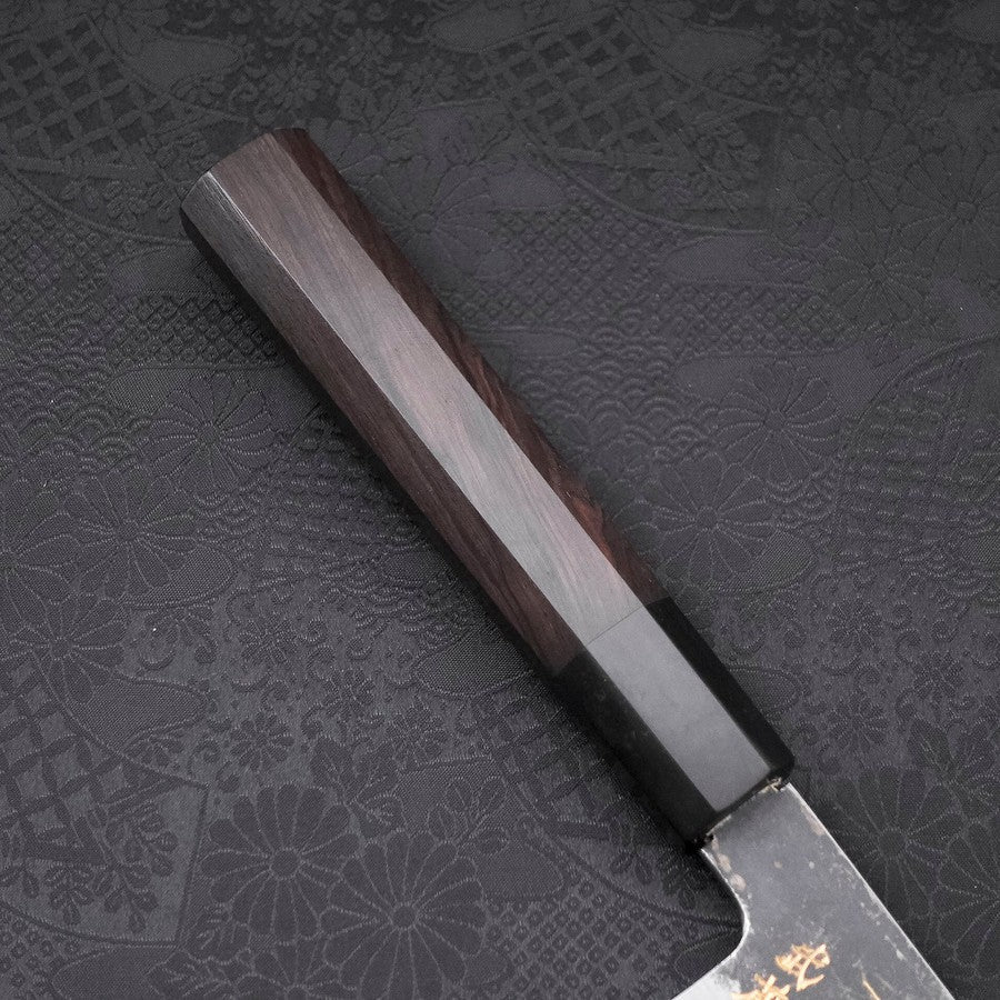 Gyuto White steel #2 Kurouchi Chokin Dragon Buffalo Ebony