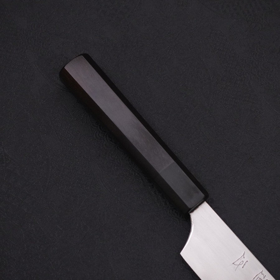Gyuto White steel #2 Super Polished Buffalo Ebony Handle 190mm-Japanese Handle-[Musashi]-[Japanese-Kitchen-Knives]