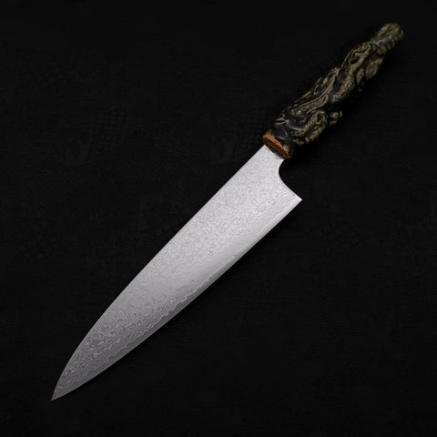 Gyuto ZA-18 Damascus Ceramics Dragon Handle 210mm (8.3”)-[Musashi]-[Japanese-Kitchen-Knives]