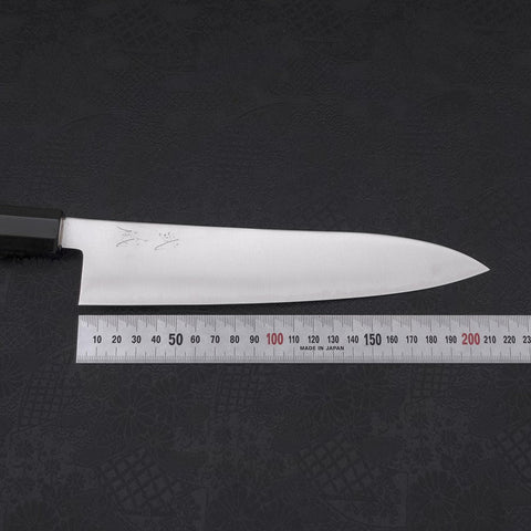 Gyuto ZDP-189 Polished Buffalo Chestnuts Handle 210mm (8.3”)-[Musashi]-[Japanese-Kitchen-Knives]