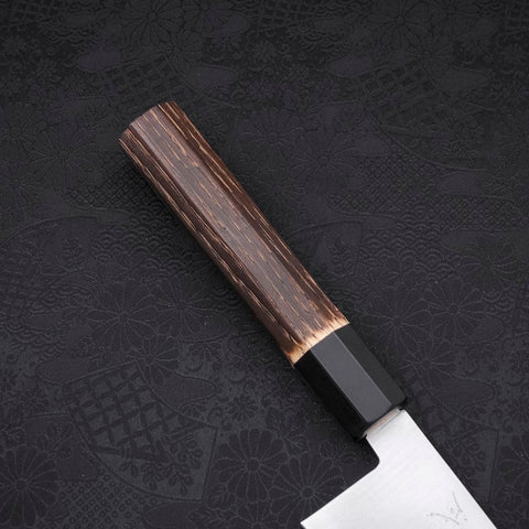 Gyuto ZDP-189 Polished Buffalo Chestnuts Handle 240mm (9.4”)-[Musashi]-[Japanese-Kitchen-Knives]
