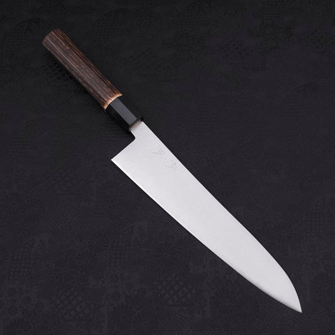 Gyuto ZDP-189 Polished Buffalo Chestnuts Handle 240mm (9.4”)-[Musashi]-[Japanese-Kitchen-Knives]