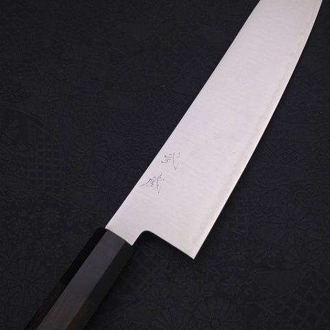 Gyuto ZDP-189 Polished Buffalo Ebony Handle 210mm (8.3”)-[Musashi]-[Japanese-Kitchen-Knives]