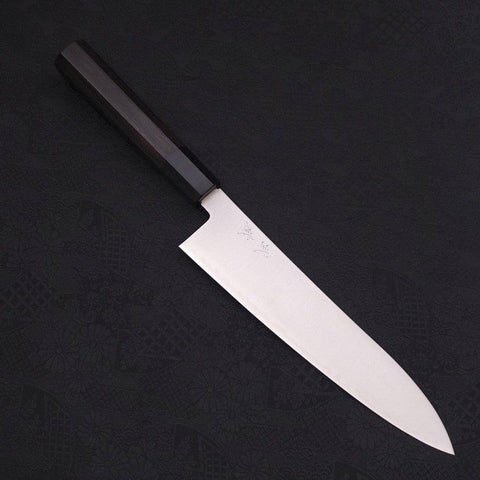 Gyuto ZDP-189 Polished Buffalo Ebony Handle 210mm (8.3”)-[Musashi]-[Japanese-Kitchen-Knives]