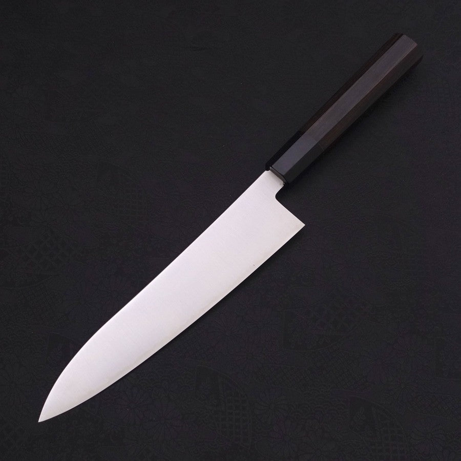 Gyuto ZDP-189 Polished Buffalo Ebony Handle 210mm-Polished-ZDP-189-Japanese Handle-[Musashi]-[Japanese-Kitchen-Knives]