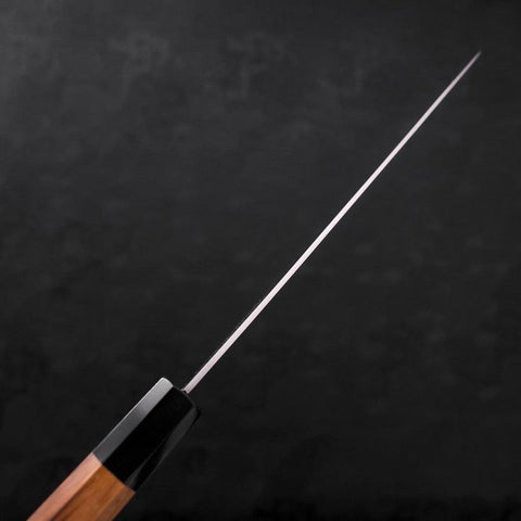 Gyuto ZDP-189 Polished Buffalo Teak Handle 210mm (8.3”)-[Musashi]-[Japanese-Kitchen-Knives]