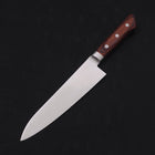 Gyuto knife AUS-8 Polished Western Mahogany Handle 180mm (7”)-[Musashi]-[Japanese-Kitchen-Knives]