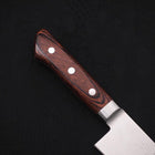 Gyuto knife AUS-8 Polished Western Mahogany Handle 180mm (7”)-[Musashi]-[Japanese-Kitchen-Knives]