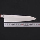 Gyuto knife AUS-8 Polished Western Mahogany Handle 180mm (7”)-[Musashi]-[Japanese-Kitchen-Knives]