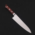 Gyuto knife AUS-8 Polished Western Mahogany Handle 180mm (7”)-[Musashi]-[Japanese-Kitchen-Knives]