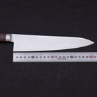 Gyuto knife AUS-8 Polished Western Mahogany Handle 210mm (8.3”)-[Musashi]-[Japanese-Kitchen-Knives]