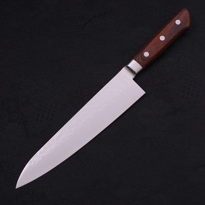 Gyuto knife VG-5 Tsuchime Western Handle 210mm-VG-5-Tsuchime-Western Handle-[Musashi]-[Japanese-Kitchen-Knives]