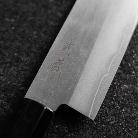 Santoku Silver Steel #3 Polished Buffalo Bubinga Handle 170mm