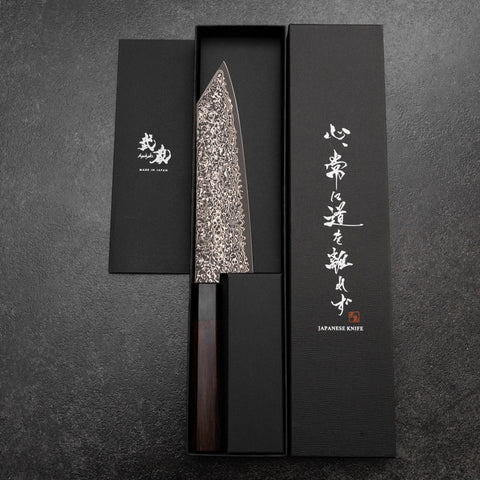 Bunka VG-10 Black Damascus Shitan Handle 180mm