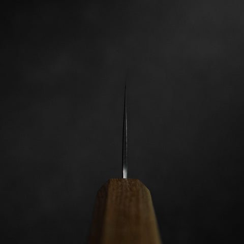 Cuchillo Nakiri de Acero AUS-10 Nashiji Damasco con mango Yaki Urushi, 165 milímetros