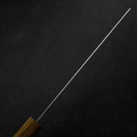 Cuchillo Nakiri de Acero AUS-10 Nashiji Damasco con mango Yaki Urushi, 165 milímetros