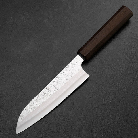 Cuchillo Santoku Inoxidable VG-10 Pulido Sakura con Mango de Ébano, 175 mm