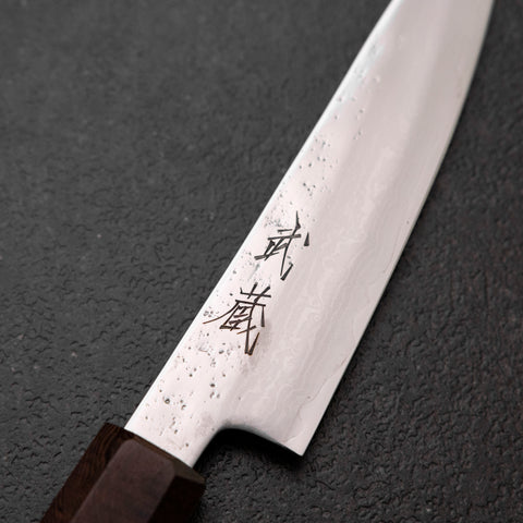 Cuchillo Santoku Inoxidable VG-10 Pulido Sakura con Mango de Ébano, 175 mm