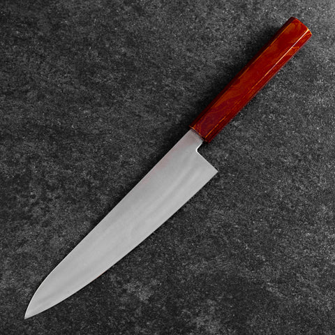 Gyuto VG-10 Damascus Yamanaka Red Urushi Handle 210mm (8.3”)