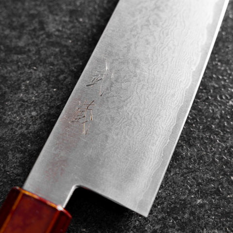Gyuto VG-10 Damascus Yamanaka Red Urushi Handle 210mm (8.3”)
