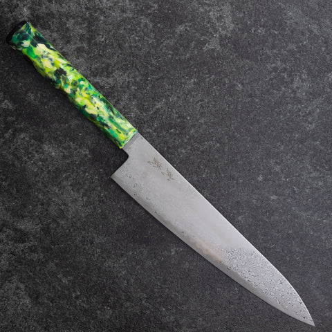 Gyuto VG-10 Damascus Ocean Green Mix Handle 210mm (8.3”)