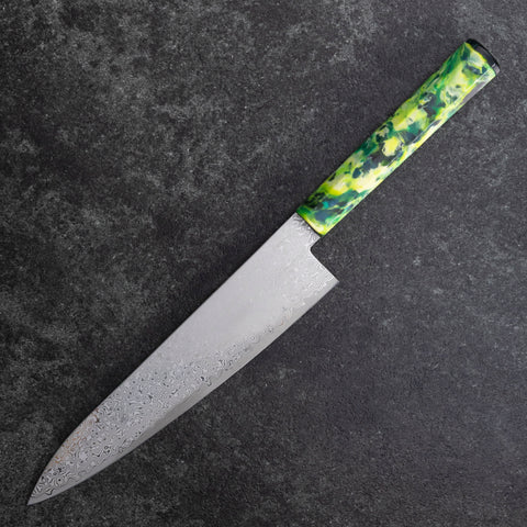 Gyuto VG-10 Damascus Ocean Green Mix Handle 210mm (8.3”)