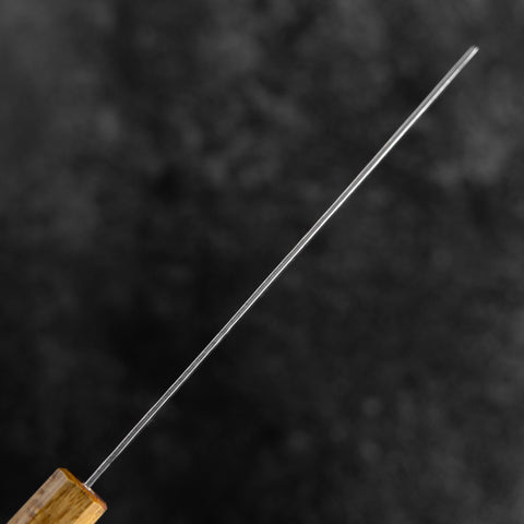 Nakiri Silver Steel #3 Nawame Damascus YakiUrushi Handle 165mm (6.5”)