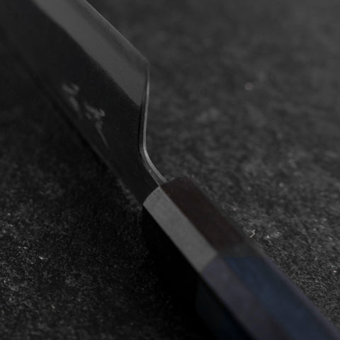 Santoku Stainless Clad Blue Super Kurouchi Blue Urushi Handle 165mm (6.5”)