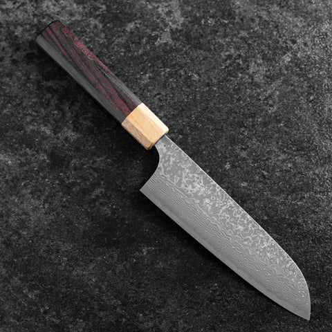 Santoku SPG-Strix Damascus Shitan Handle 165mm (6.5”)