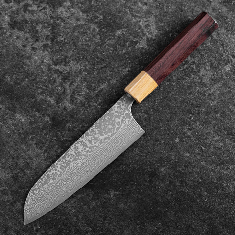 Santoku SPG-Strix Damascus Shitan Handle 165mm (6.5”)