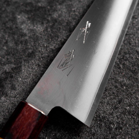 Garasuki(去骨刀) 白紙2號鋼 黑檀水牛柄 150mm