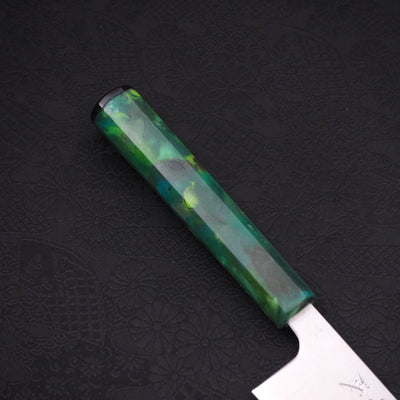 文化 青紙スーパー 磨き 海洋緑柄 170mm