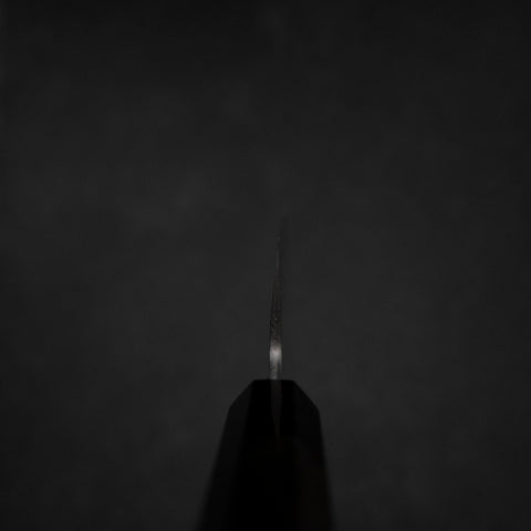 Santoku Silver Steel #3 Polished Buffalo Ebony Handle 165mm