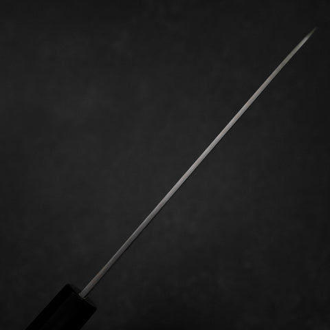 Santoku Silver Steel #3 Polished Buffalo Ebony Handle 165mm