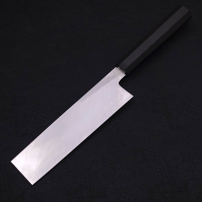 Usuba(Kanto) White steel #2 Kasumi Chokin Phoenix-Sakura Buffalo Ebony Handle 180mm