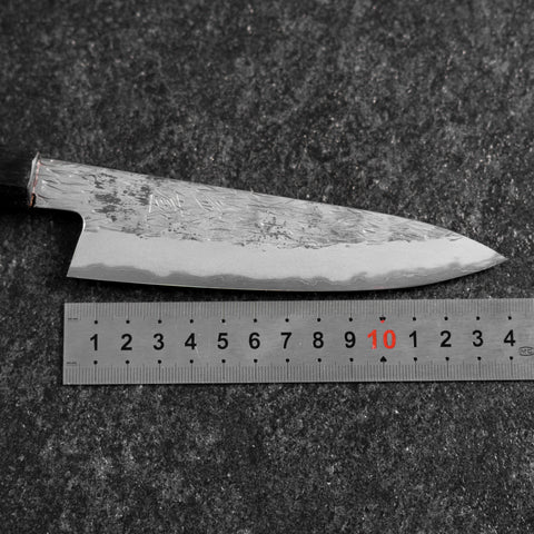 Petty White Steel #1 Tsuchime Buffalo Ebony Handle 135mm