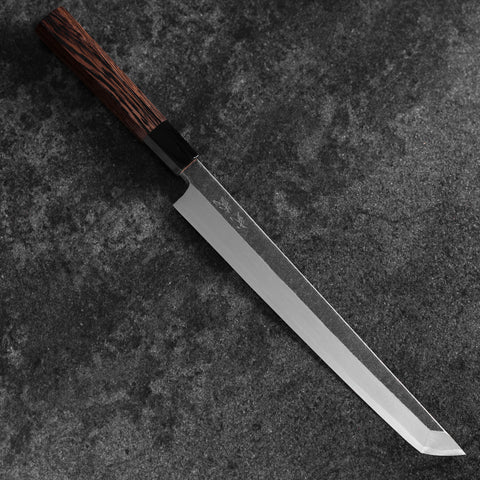 Sakimaru Takohiki Blue Steel #2 Kurouchi Buffalo Wenge Handle 270mm (10.6”)