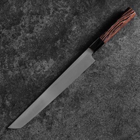 Sakimaru Takohiki Blue Steel #2 Kurouchi Buffalo Wenge Handle 270mm (10.6”)