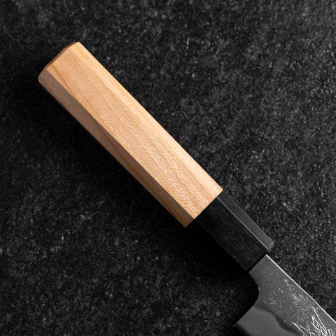 Petty Silver Steel #3 Nashiji Buffalo Cherry Handle 150mm