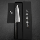 Hakata Blue Steel #2 Kurouchi Buffalo Ebony Handle 165mm (6.5”)-[Musashi]-[Japanese-Kitchen-Knives]
