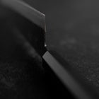 Hakata Blue Steel #2 Kurouchi Buffalo Ebony Handle 180mm (7”)-[Musashi]-[Japanese-Kitchen-Knives]