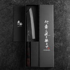 Hakata Blue Steel #2 Kurouchi Buffalo Ebony Handle 180mm-[Musashi]-[Japanese-Kitchen-Knives]