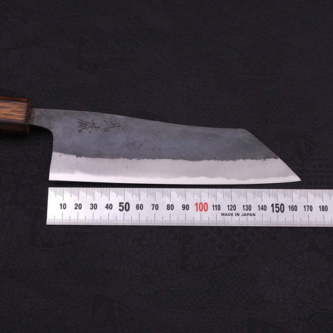 Hakata Blue Steel #2 Kurouchi Sumi Urushi Handle 165mm (6.5”)-[Musashi]-[Japanese-Kitchen-Knives]