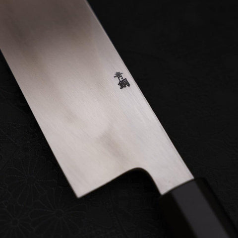 Hamokiri(Honekiri) Blue Steel #2 Kasumi Buffalo Ebony Handle 270mm (10.6”)-[Musashi]-[Japanese-Kitchen-Knives]