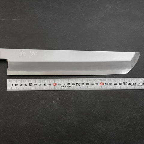Hamokiri(Honekiri) White Steel #2 Kasumi Buffalo Magnolia Handle 300mm (11.8”)-[Musashi]-[Japanese-Kitchen-Knives]
