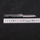 Higonokami Aogami 100mm Black Kurouchi Tsuchime (3.9”)-[Musashi]-[Japanese-Kitchen-Knives]