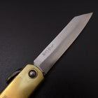 Higonokami Aogami 100mm Brass (3.9”)-[Musashi]-[Japanese-Kitchen-Knives]
