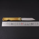 Higonokami Aogami 100mm Brass (3.9”)-[Musashi]-[Japanese-Kitchen-Knives]
